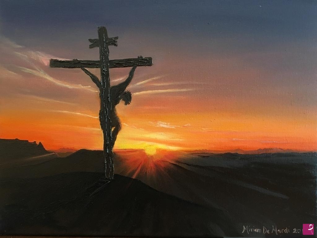 Disponibile Quadro Cristo Sulla Croce In Val Gardena Miriam De