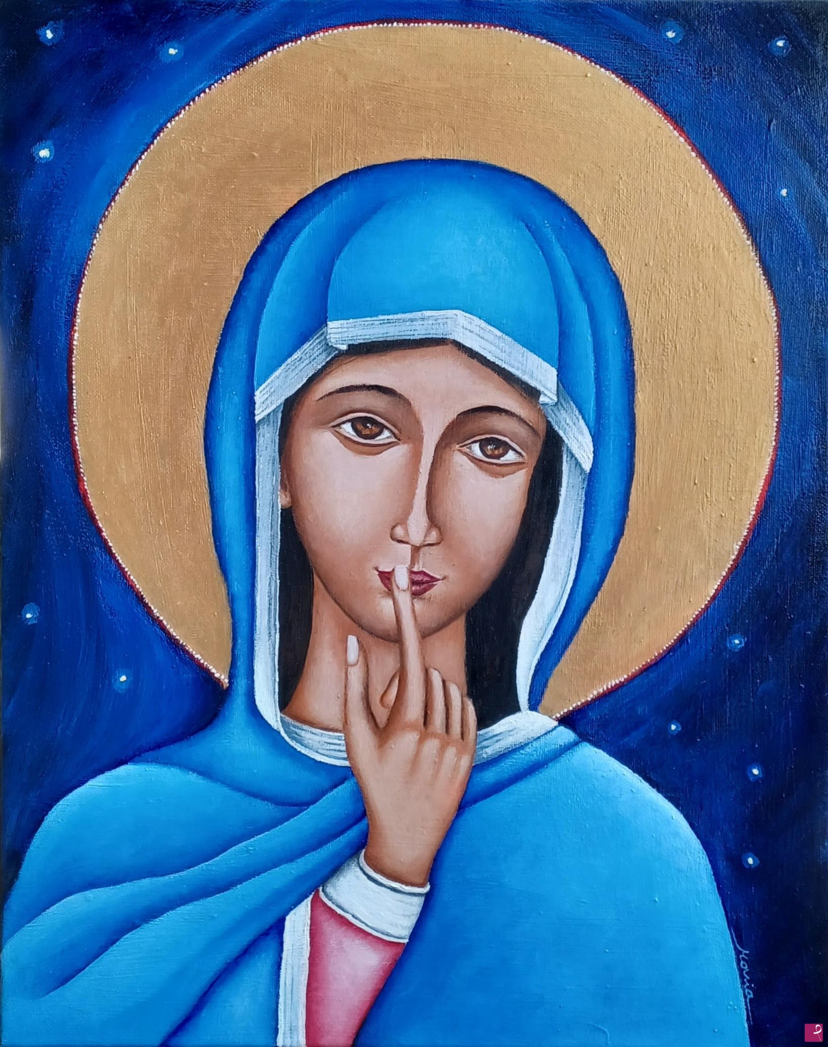 Disponibile Quadro Madonna Del Silenzio Monia Mancini Pitturiamo Aps