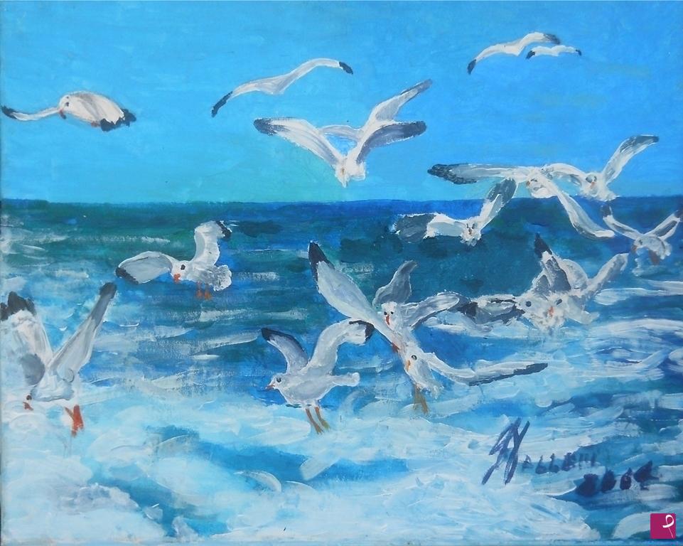 seagulls in paintings