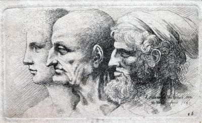 Leonardo disegnato da Hollar - Italia - Toscana - Firenze - 173275
