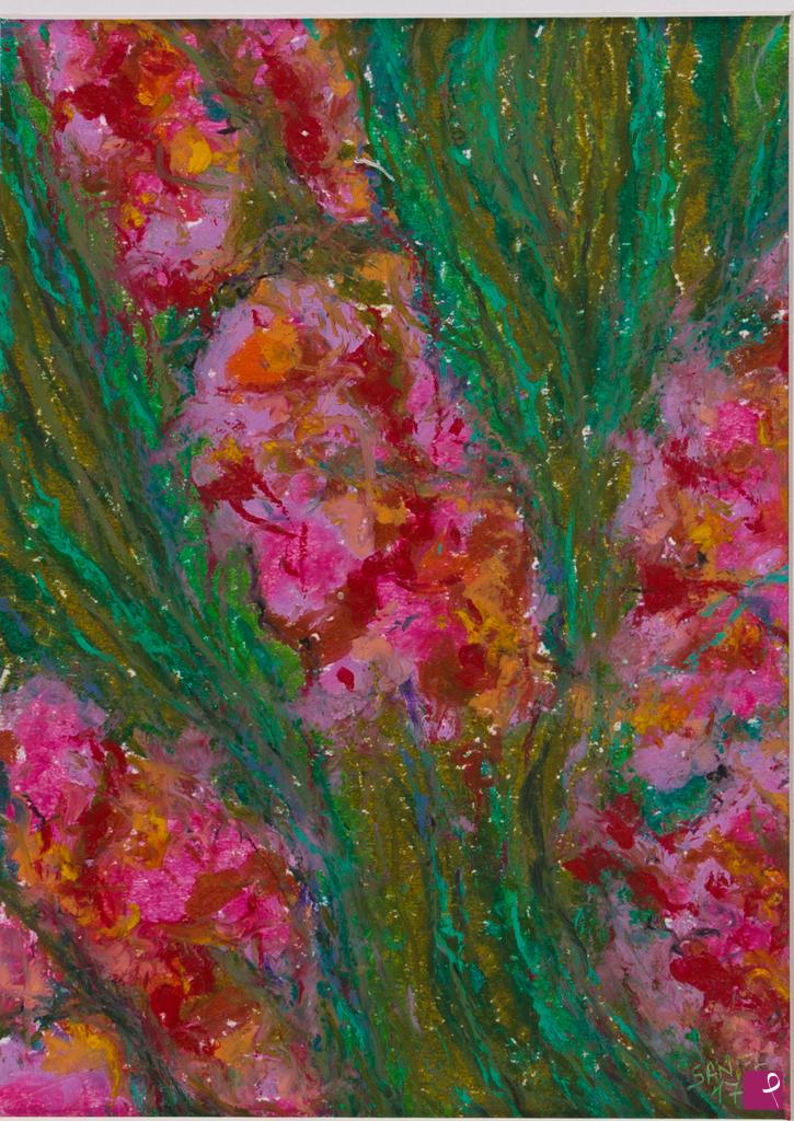 quadri in vendita online - 0195     " Fiori e verde "