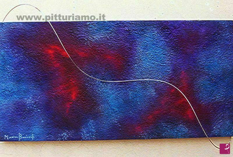 quadri in vendita online - 08-08-13 Quadro Materico per arredamento 60x40