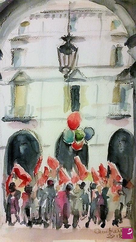 quadri in vendita online - 1° Maggio in via Po