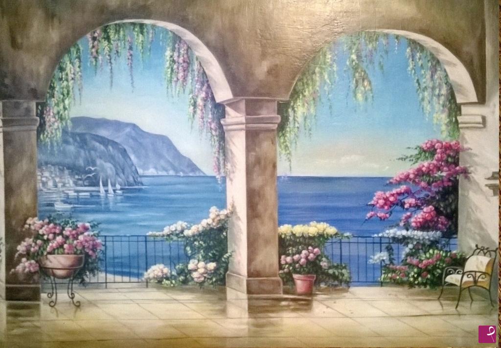 quadri in vendita online - 1023VVC        TROMPE L'OEIL, Paesaggio