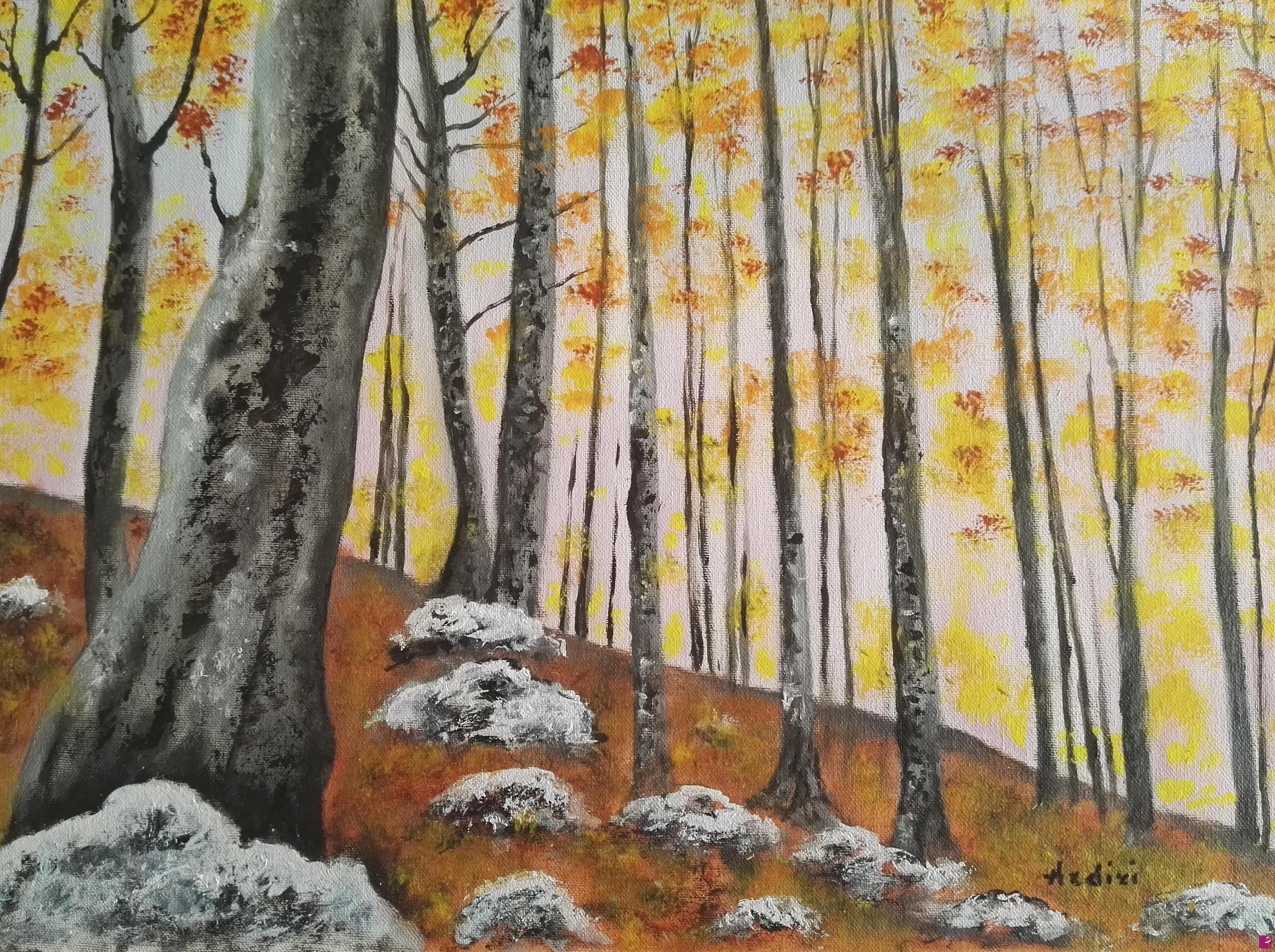 quadri in vendita online - 1030 - BOSCO D'AUTUNNO