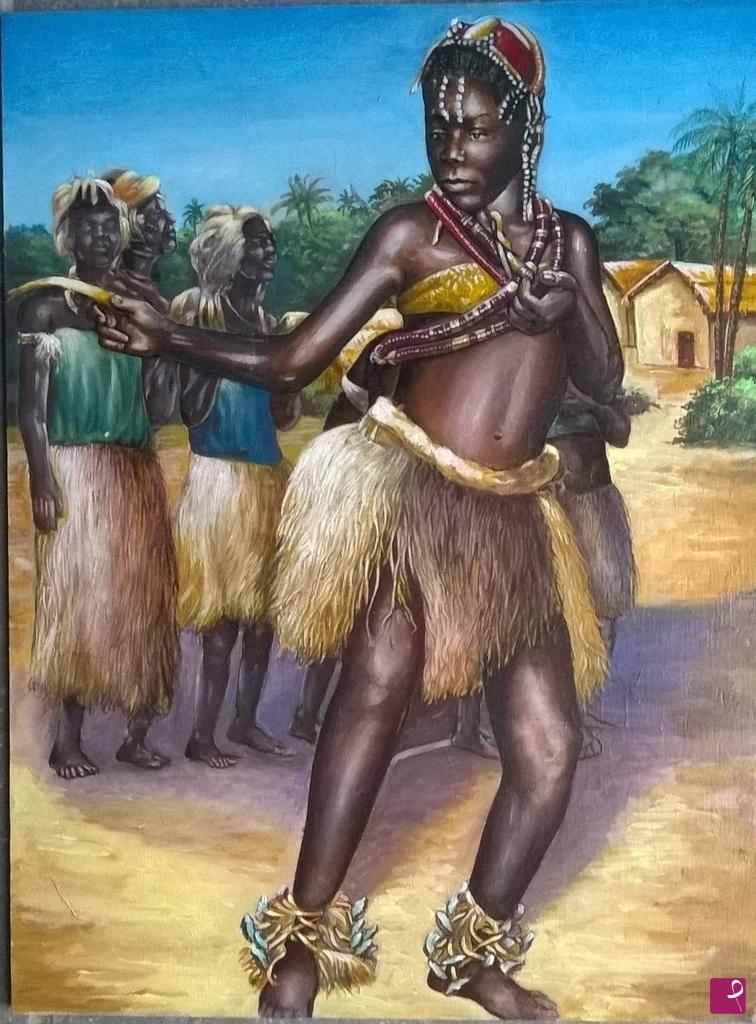 quadri in vendita online - 1042VVC      DANZATRICE AFRICANA