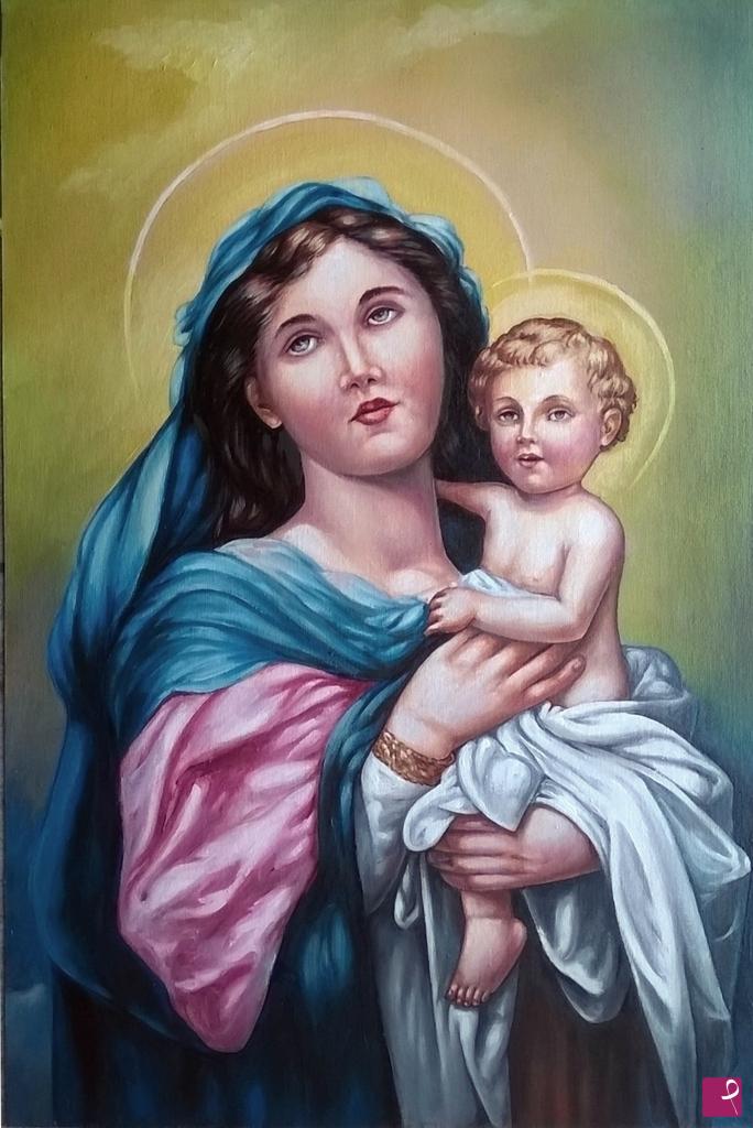 quadri in vendita online - 1060VVC	MADONNA CON BAMBINO,	  