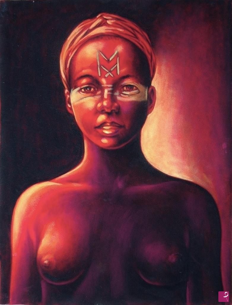 quadri in vendita online - 1090VVC       GIOVANE DONNA AFRICANA