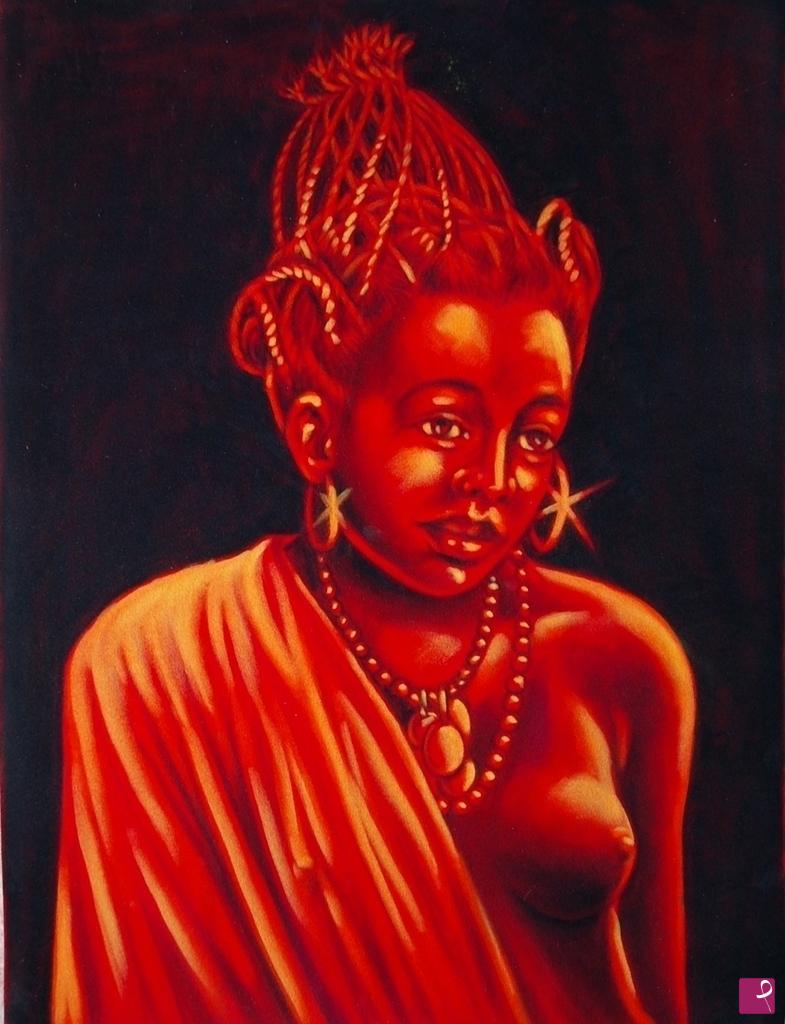 quadri in vendita online - 1091VVC	Figura africana,  