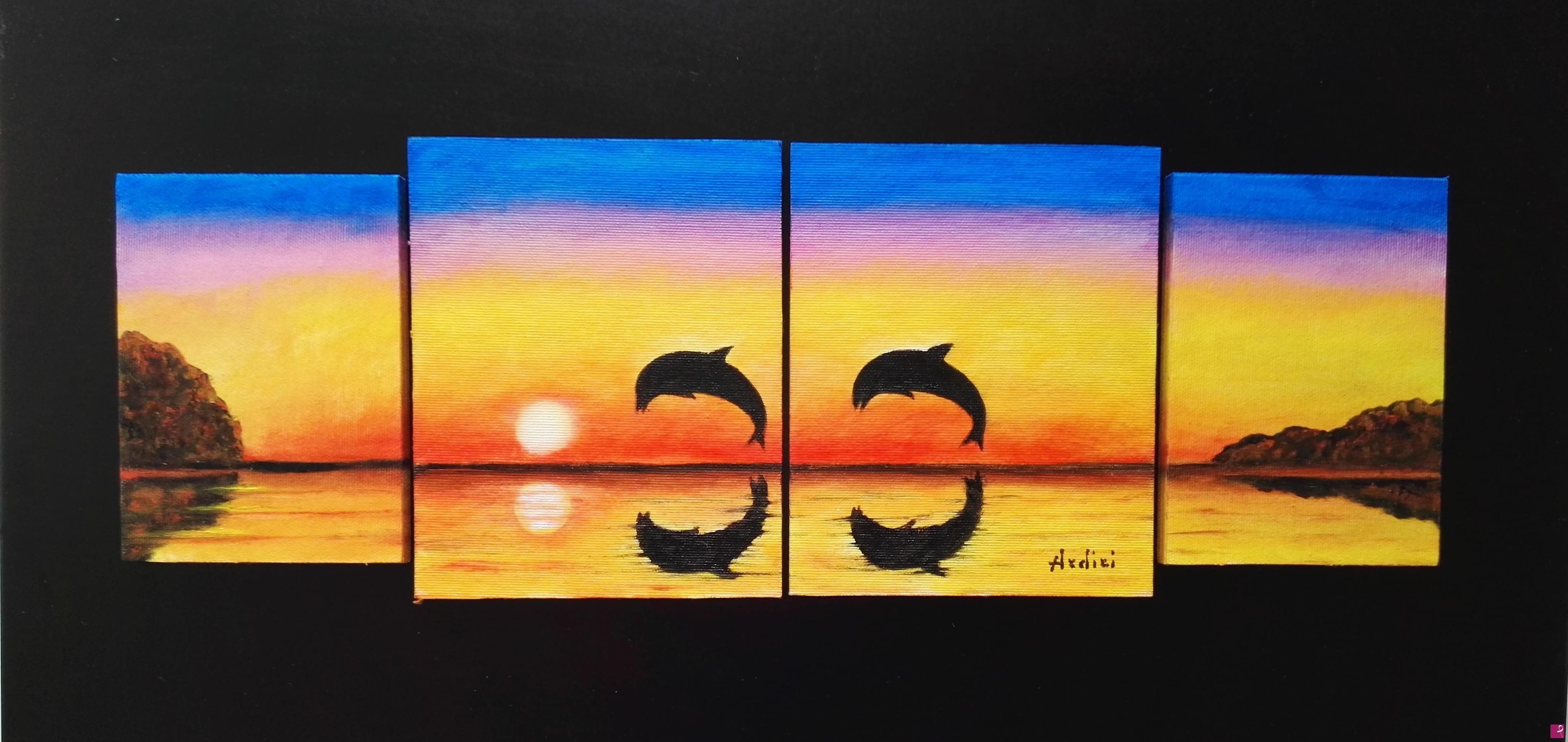 quadri in vendita online - 1093 - DELFINI CONTROLUCE