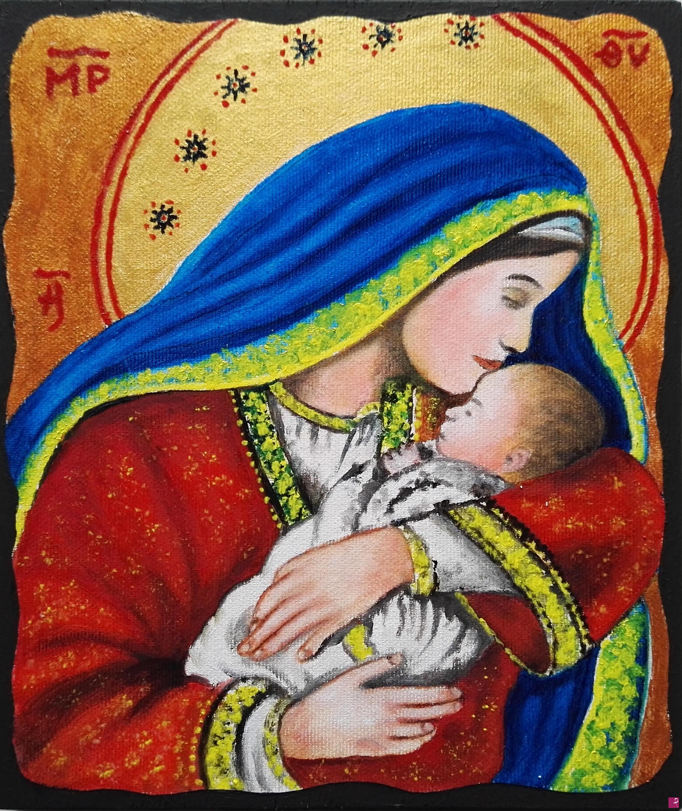 quadri in vendita online - 1106 - MADONNA CON BAMBINO