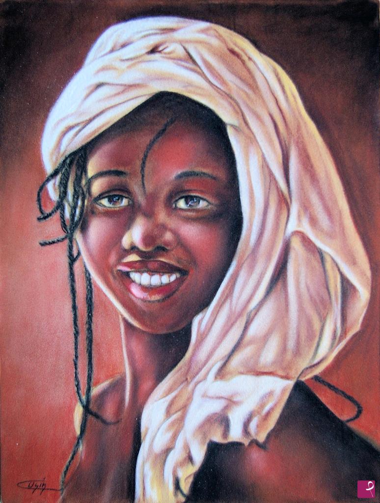 quadri in vendita online - 1185VVC     FIGURA AFRICANA