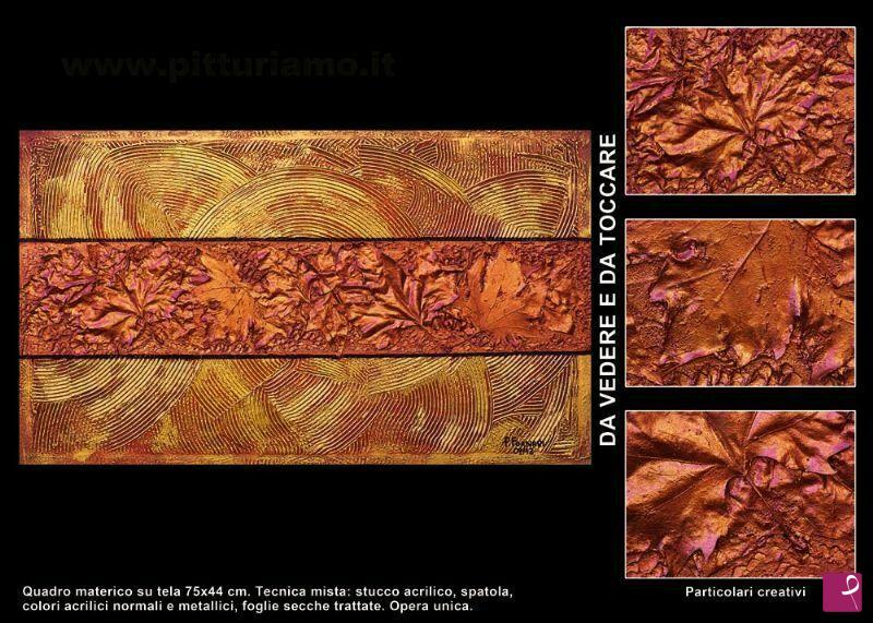 quadri in vendita online - 12-09-13 Quadro Materico per arredamento 75x44