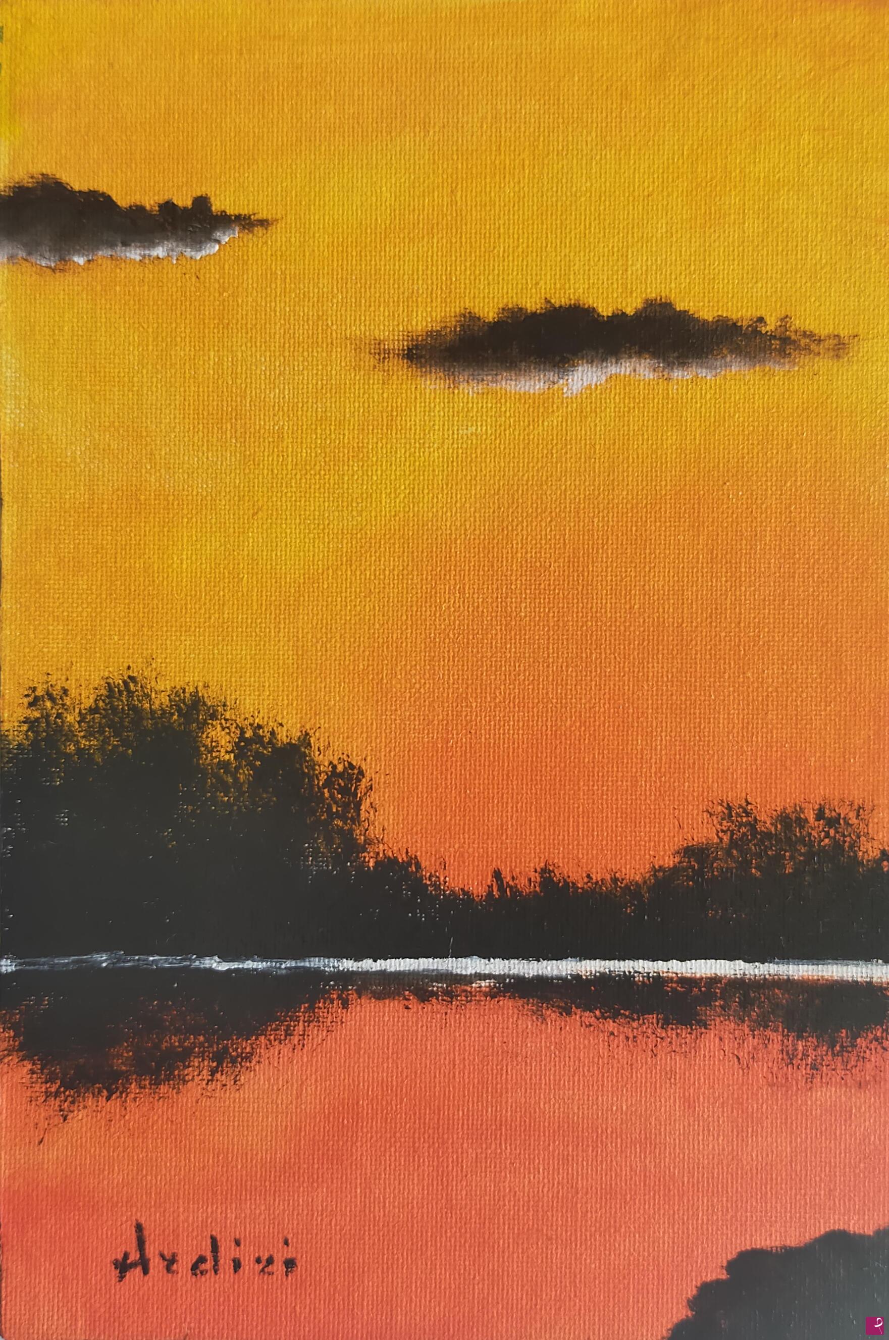 quadri in vendita online - 1270 - TRAMONTO ROSSO