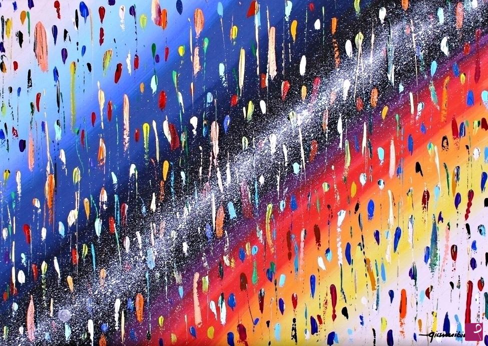 quadri in vendita online - 129A - rain of colors