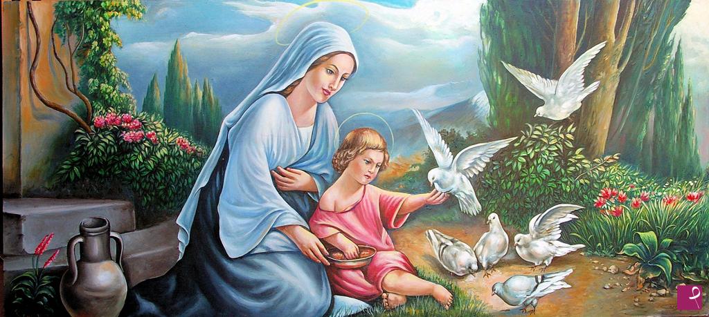 quadri in vendita online - 1320VVC        MADONNA CON BAMBINO