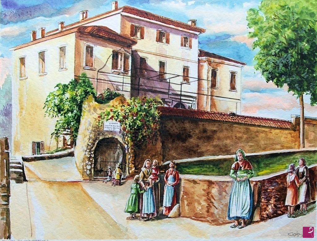 quadri in vendita online - 1386VVC	VECCHIA CASA PARROCCHIALE  
