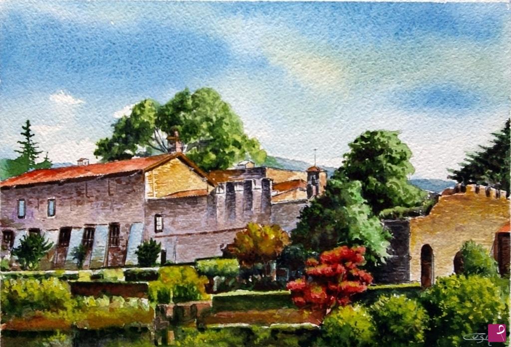 quadri in vendita online - 1434VVC       VEDUTA DEL LAGO DI ENDINE