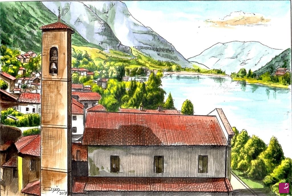quadri in vendita online - 1439VVC     ENDINE, GAIANO, CHIESA DI SAN REMIGIO