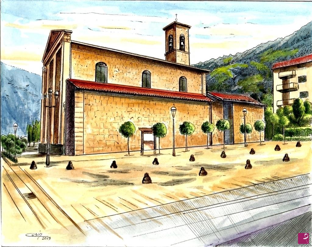 quadri in vendita online - 1440VVC      ENDINE, CHIESA DI SAN MICHELE A LAGO