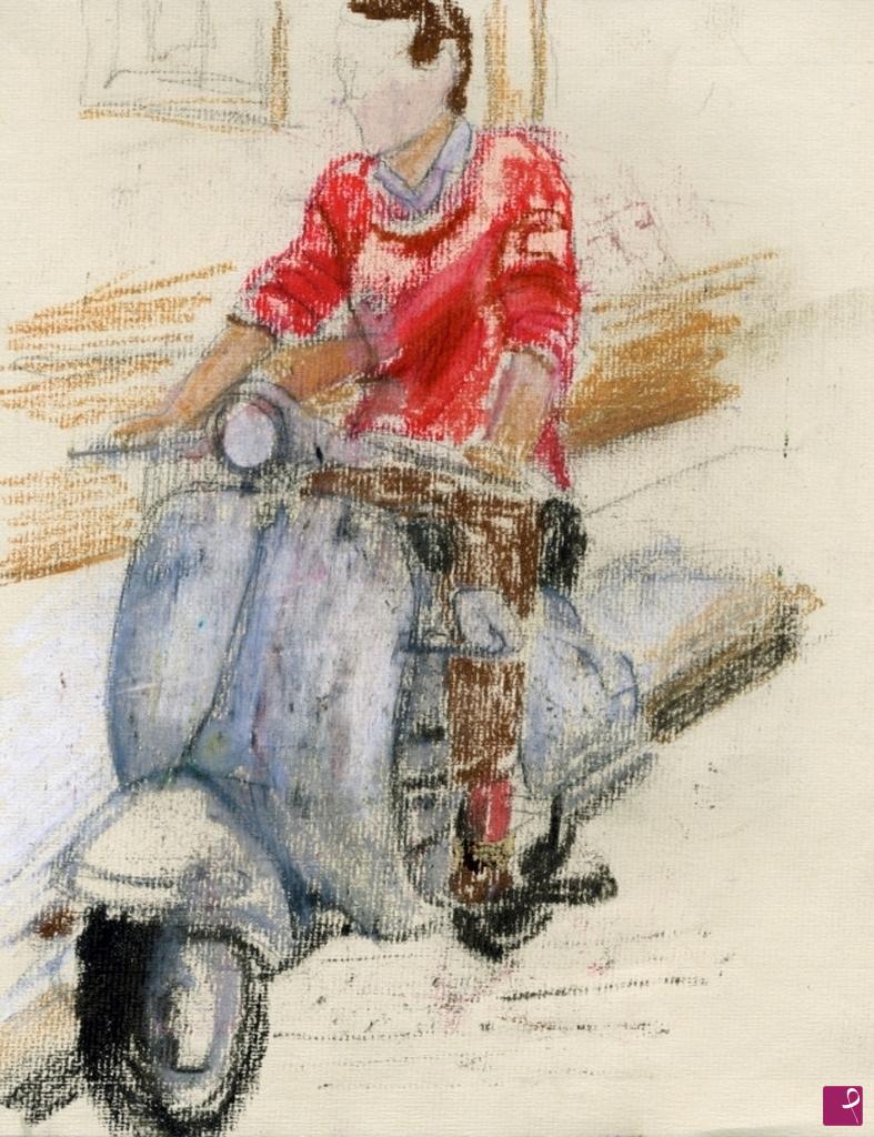 quadri in vendita online - 152. - Vespa / Vespa Scooter Design Icon