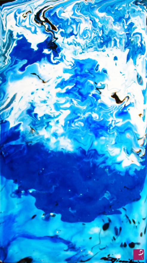quadri in vendita online - 168 - burrasca blu/blue storm