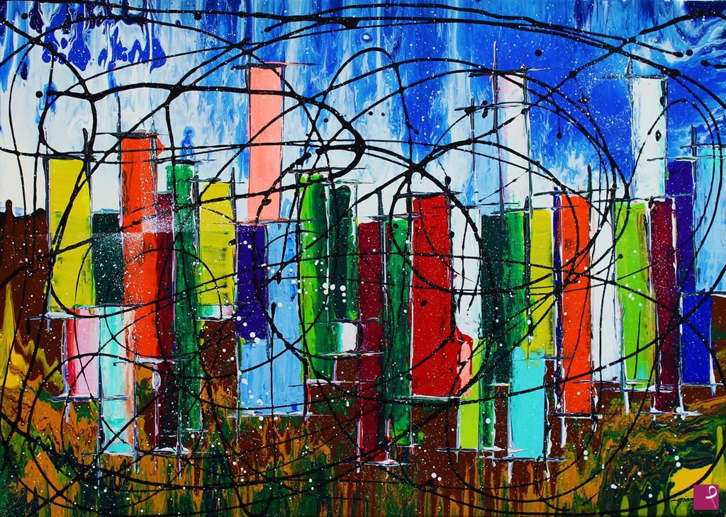quadri in vendita online - 191 - snow in the city 