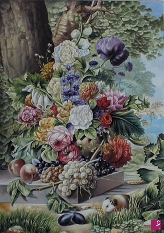 quadri in vendita online - 196VVC   FIORI, FIAMMINGO