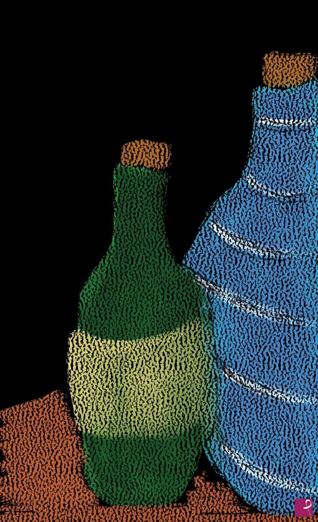 quadri in vendita online - 2 bottle