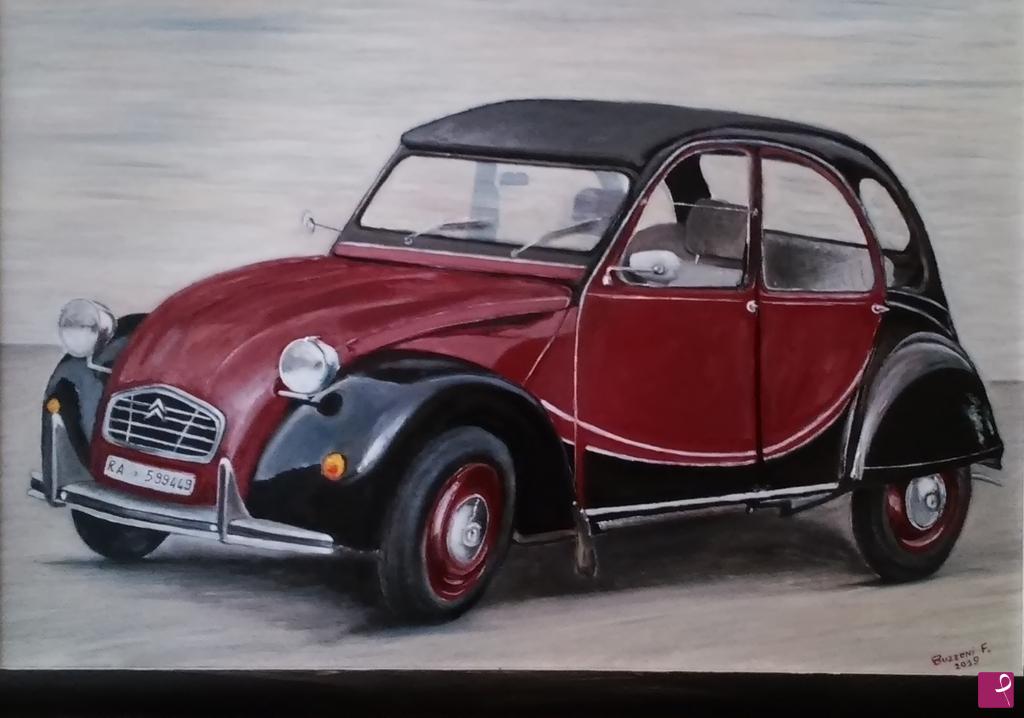 quadri in vendita online - 2 cv Charleston 