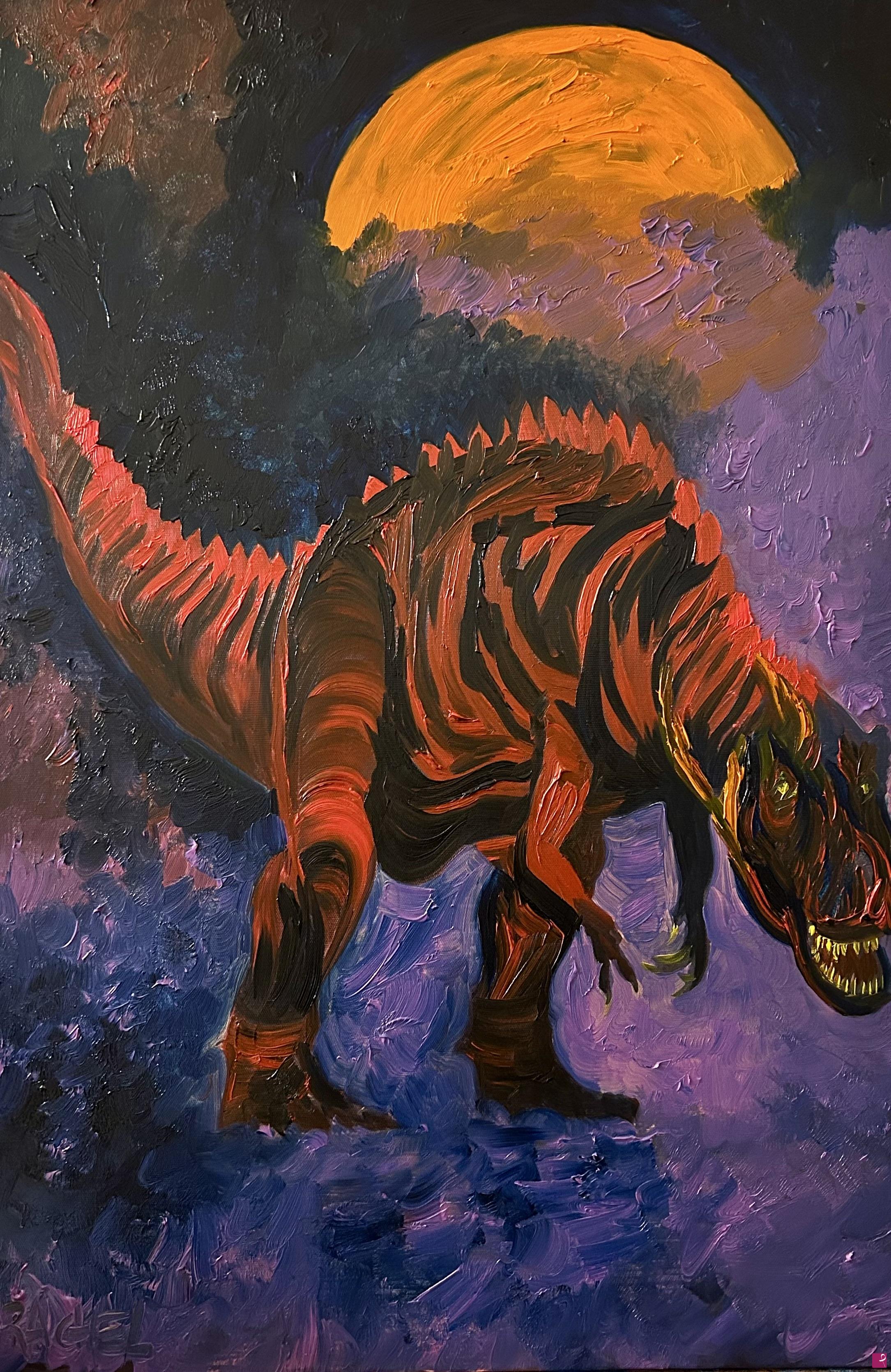 quadri in vendita online - 203 Tyrannosaurus Rex Ferocia
