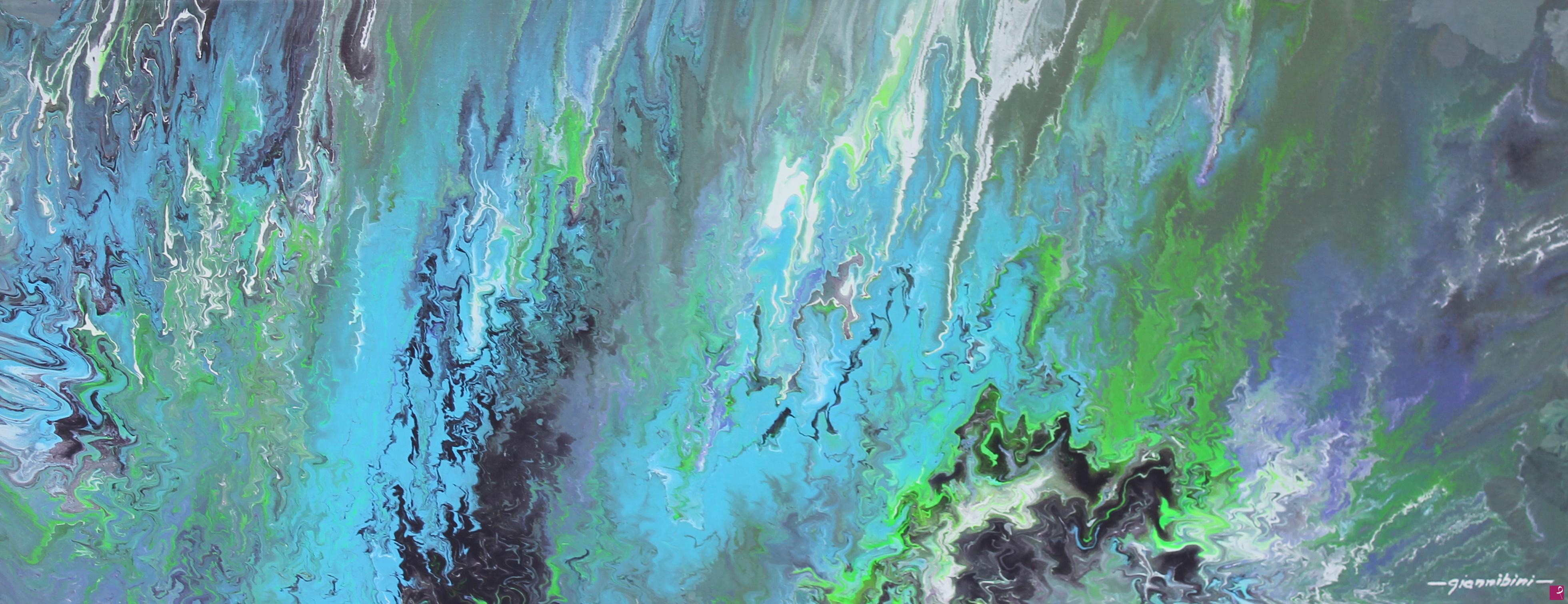 quadri in vendita online - 218 - pouring azzurro