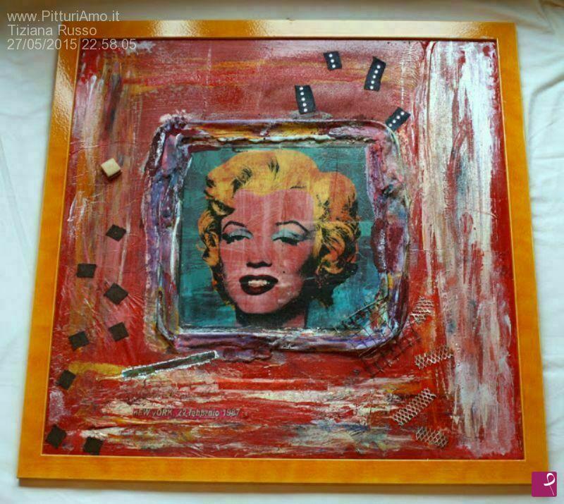 quadri in vendita online - 22.02.87 omaggio a Andy Warhol - Marilyn