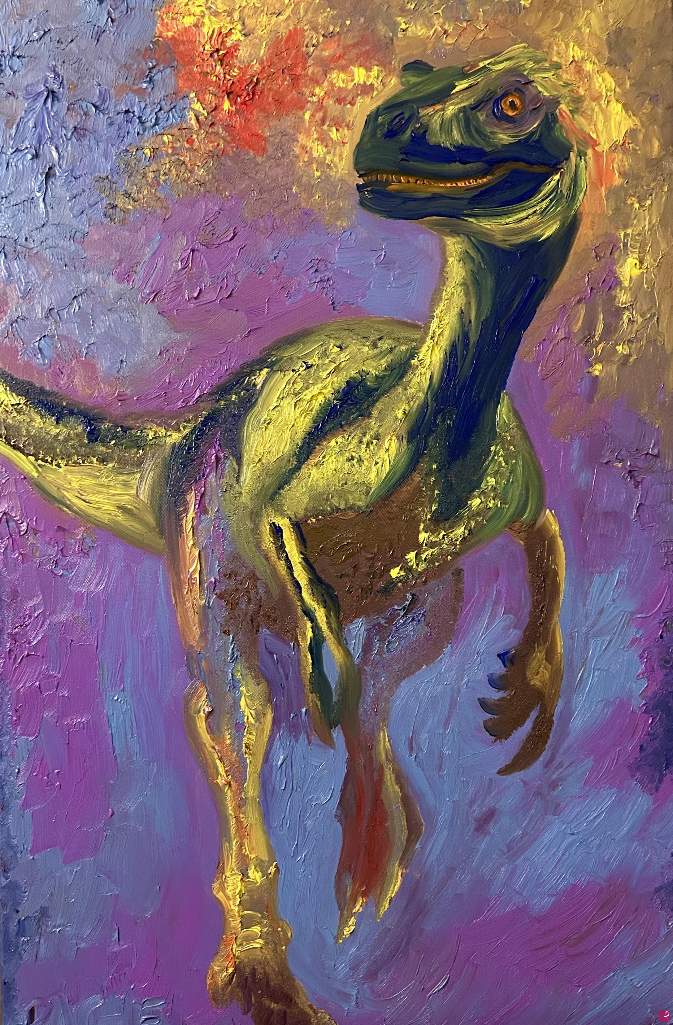 quadri in vendita online - 223 Velociraptor. L’eco del Giurassico 