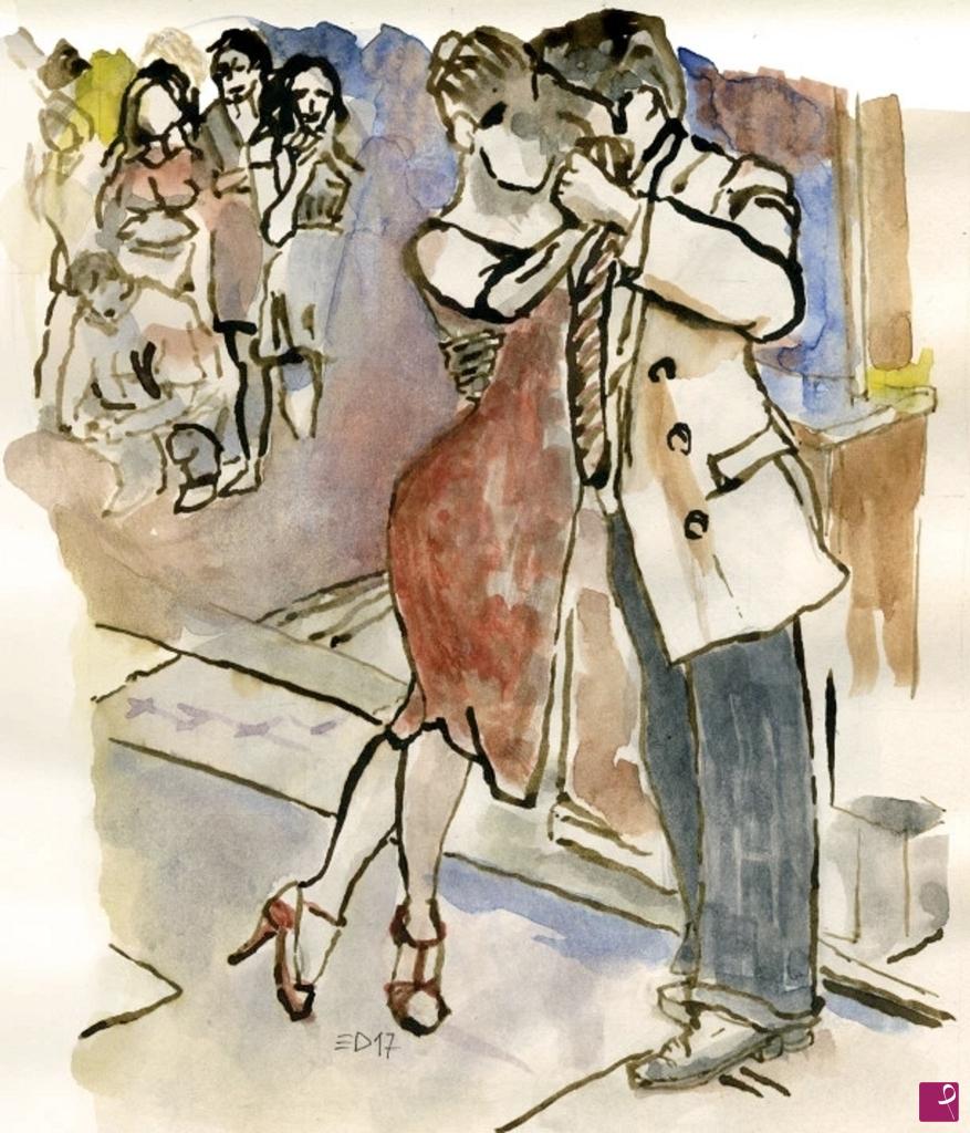quadri in vendita online - 266. - Esibizione di tango (Espectáculo de tango), 2017
