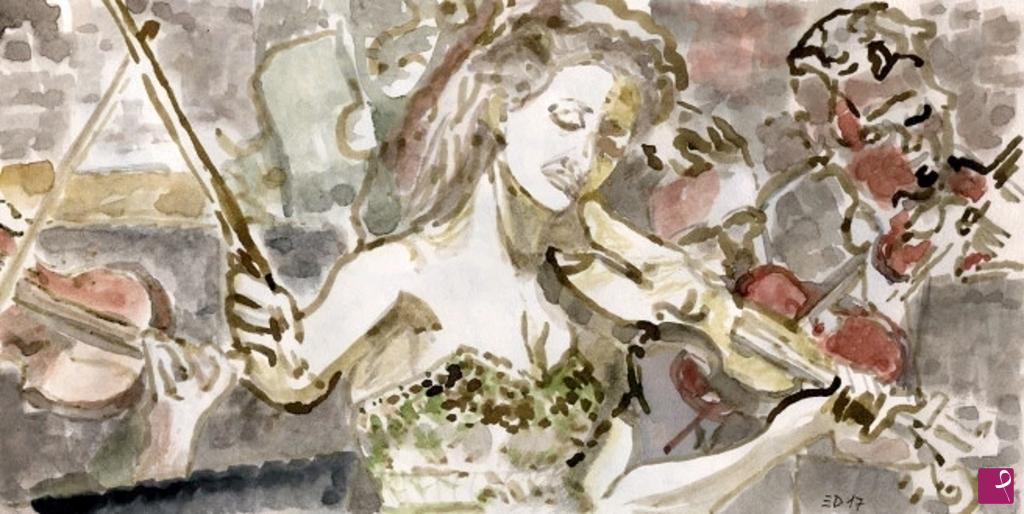 quadri in vendita online - 270. - La violinista (Die Geigerin), 2017