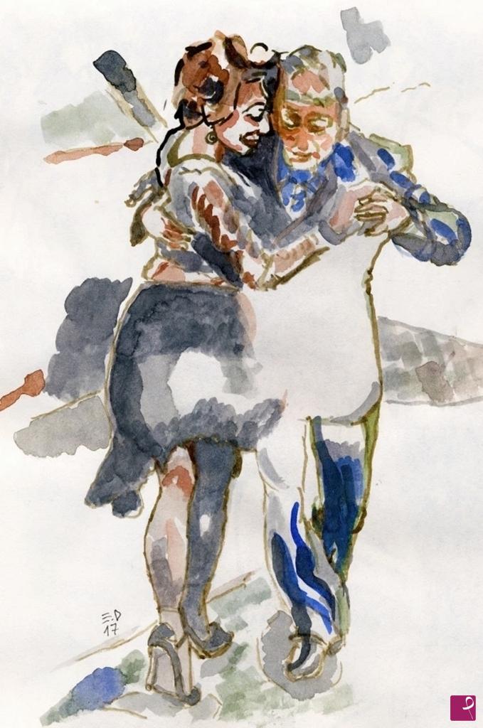 quadri in vendita online - 271. - Ballerini popolari di Tango (Bailarines populares de Tango), 2017