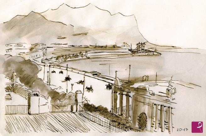 quadri in vendita online - 274. - Palermo - Foro Italico (Foro Italico along the seafront of Palermo)