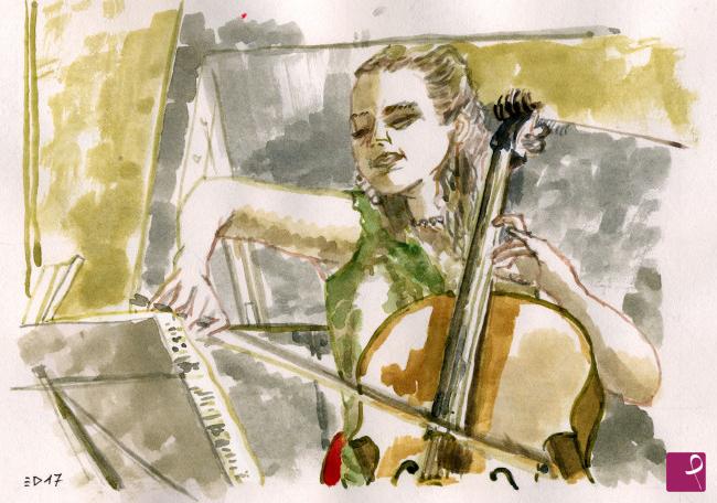quadri in vendita online - 279. - Solista o la violoncellista (Solistin)