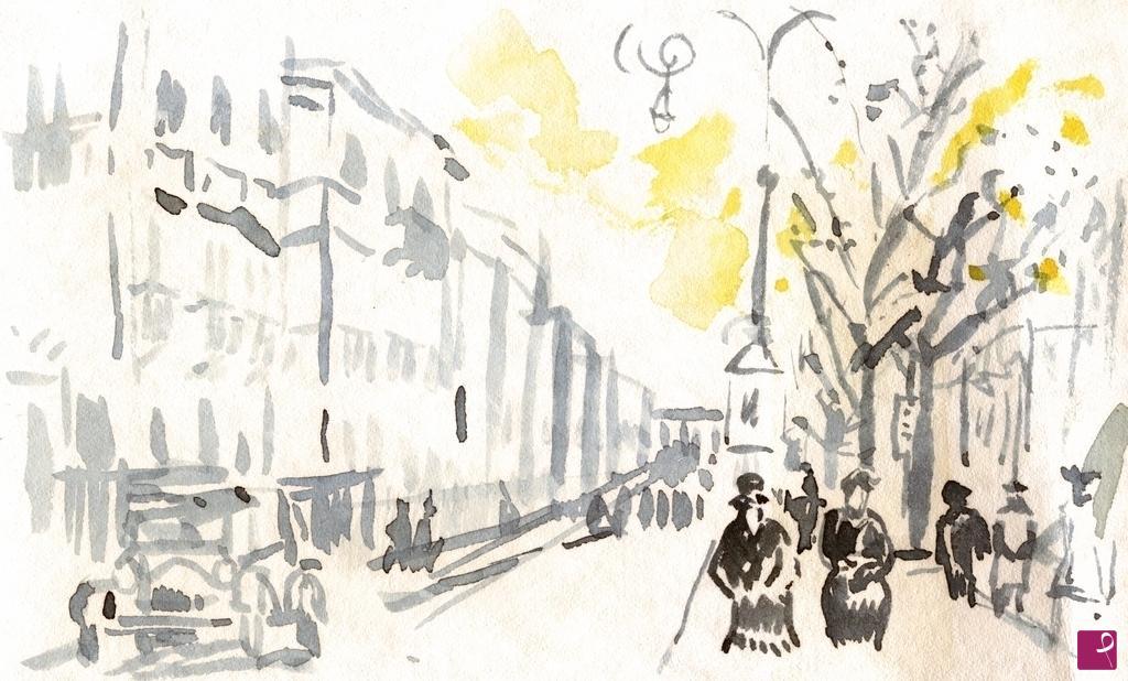 quadri in vendita online - 286. Viale (Boulevard)