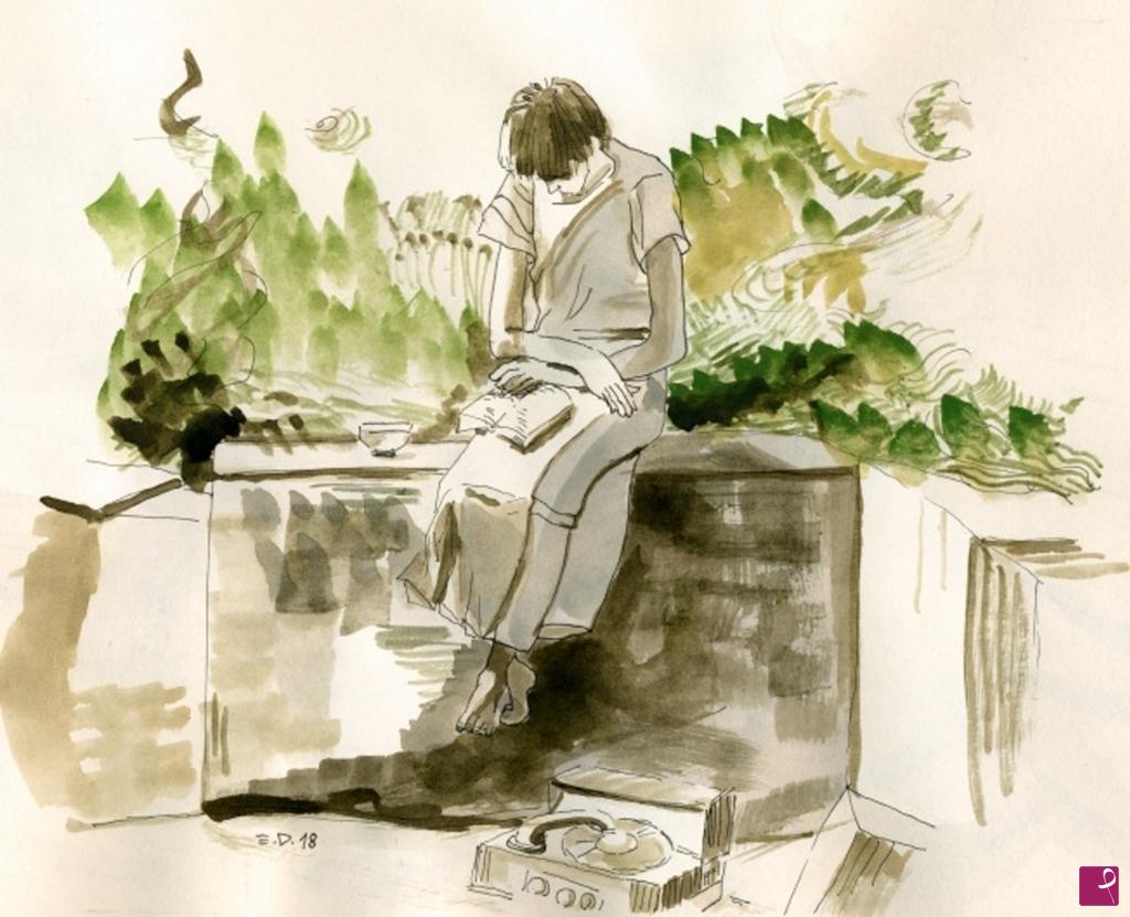 quadri in vendita online - 294. - Ragazza che legge (Girl reading)