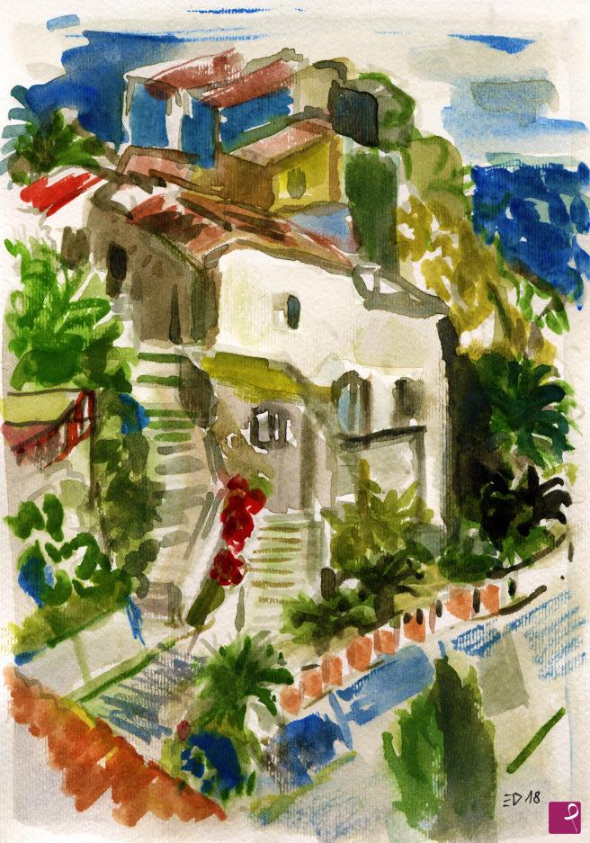 quadri in vendita online - 299. - Paesaggio meridionale (Southern cityscape)