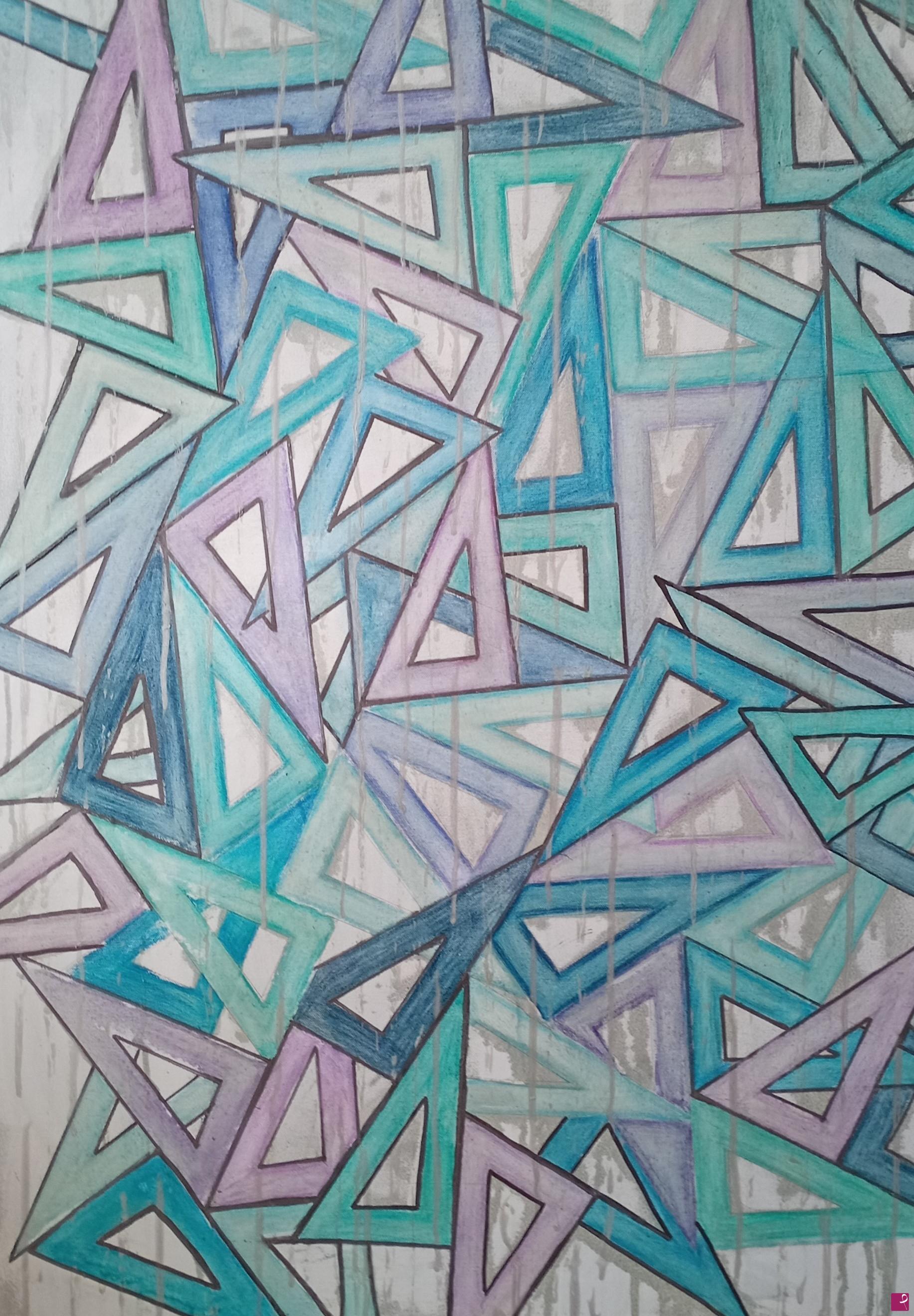 quadri in vendita online - 30° 60° IN BLU