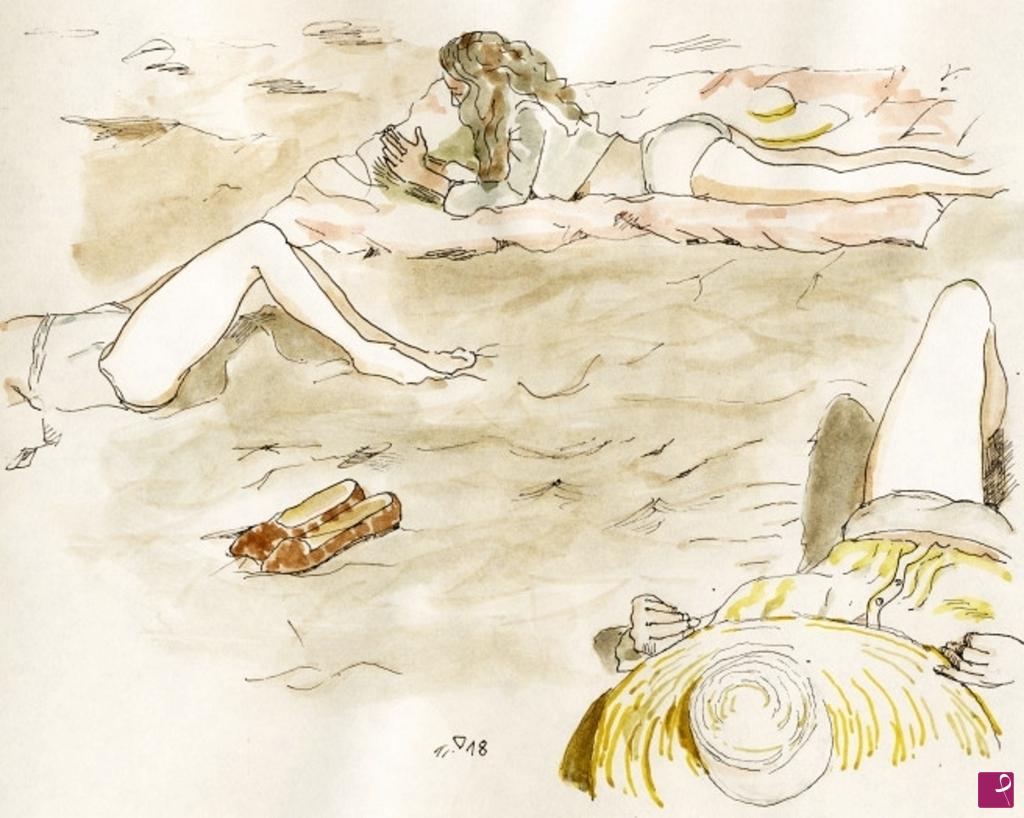quadri in vendita online - 321. - Bagnanti (Bathers), 2018