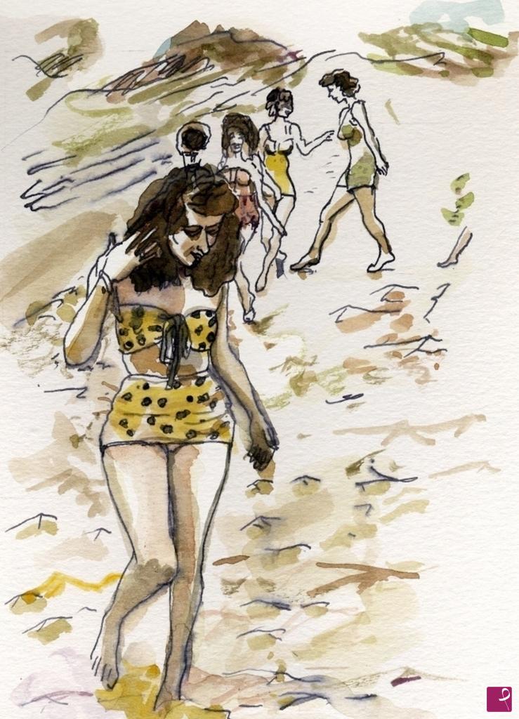 quadri in vendita online - 335. - Bagnanti (Bathers), 2018