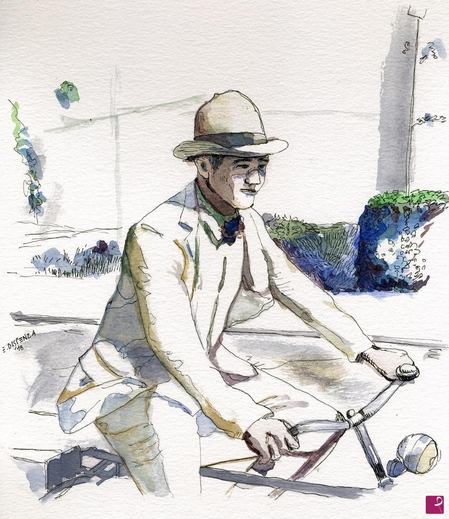 quadri in vendita online - 350. - Ciclista (Cyclist), 2018