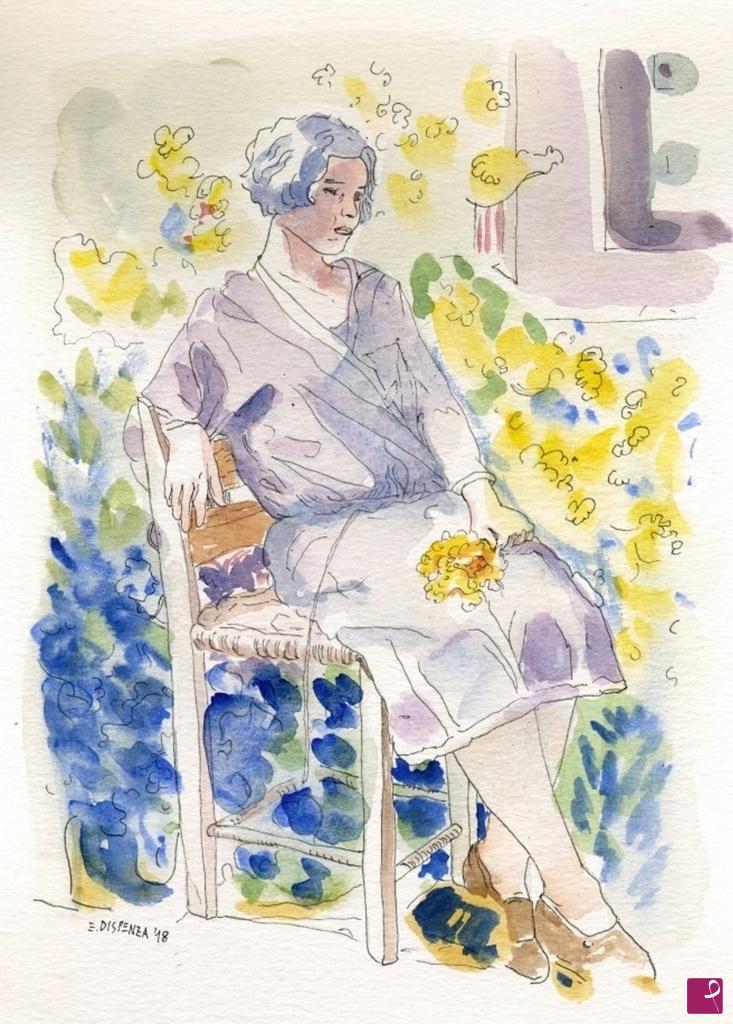 quadri in vendita online - 357. - Ragazza in giardino (Girl in the garden), 2018