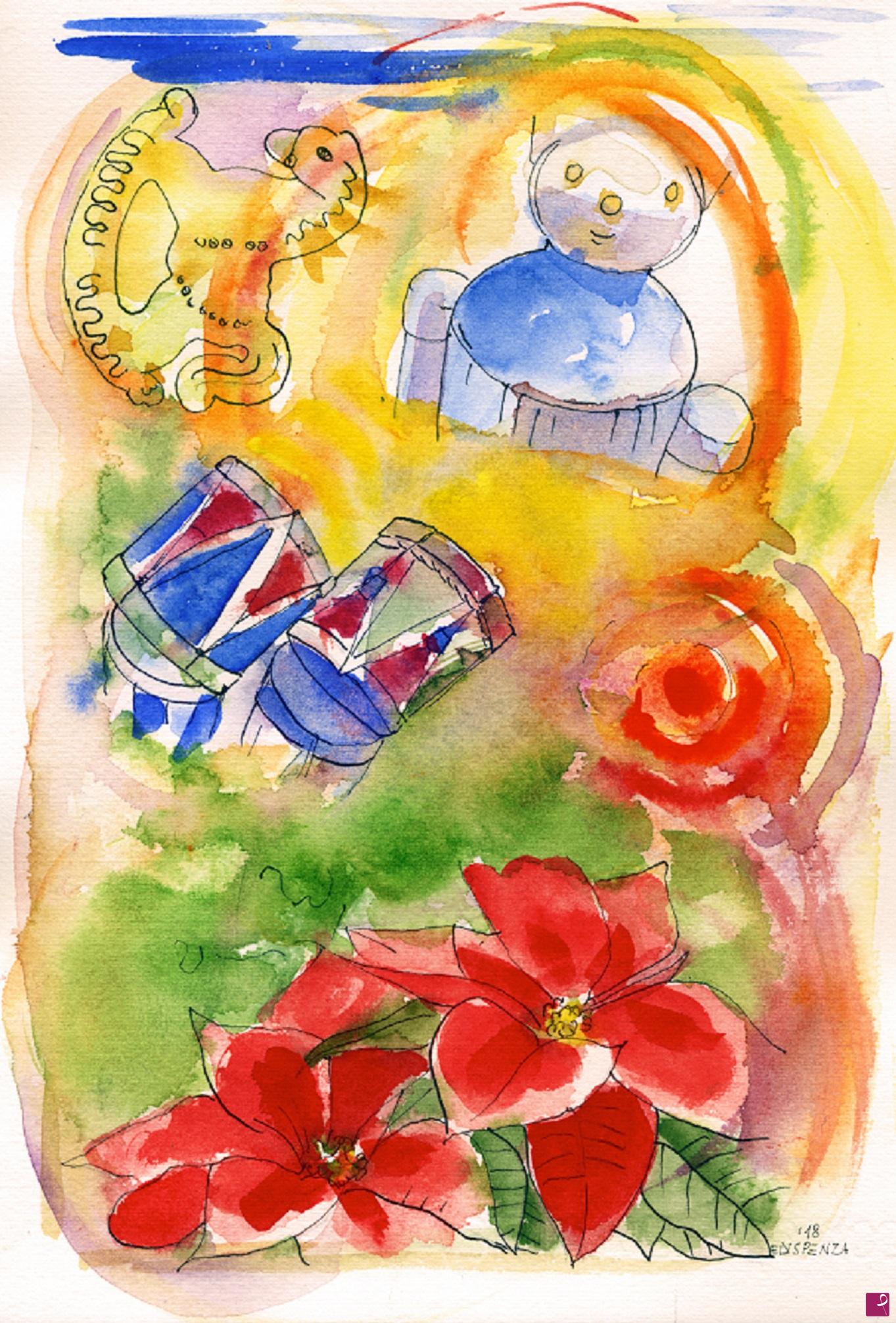 quadri in vendita online - 369. - Luci e scambi di regali (Lights and exchanging presents), 2018