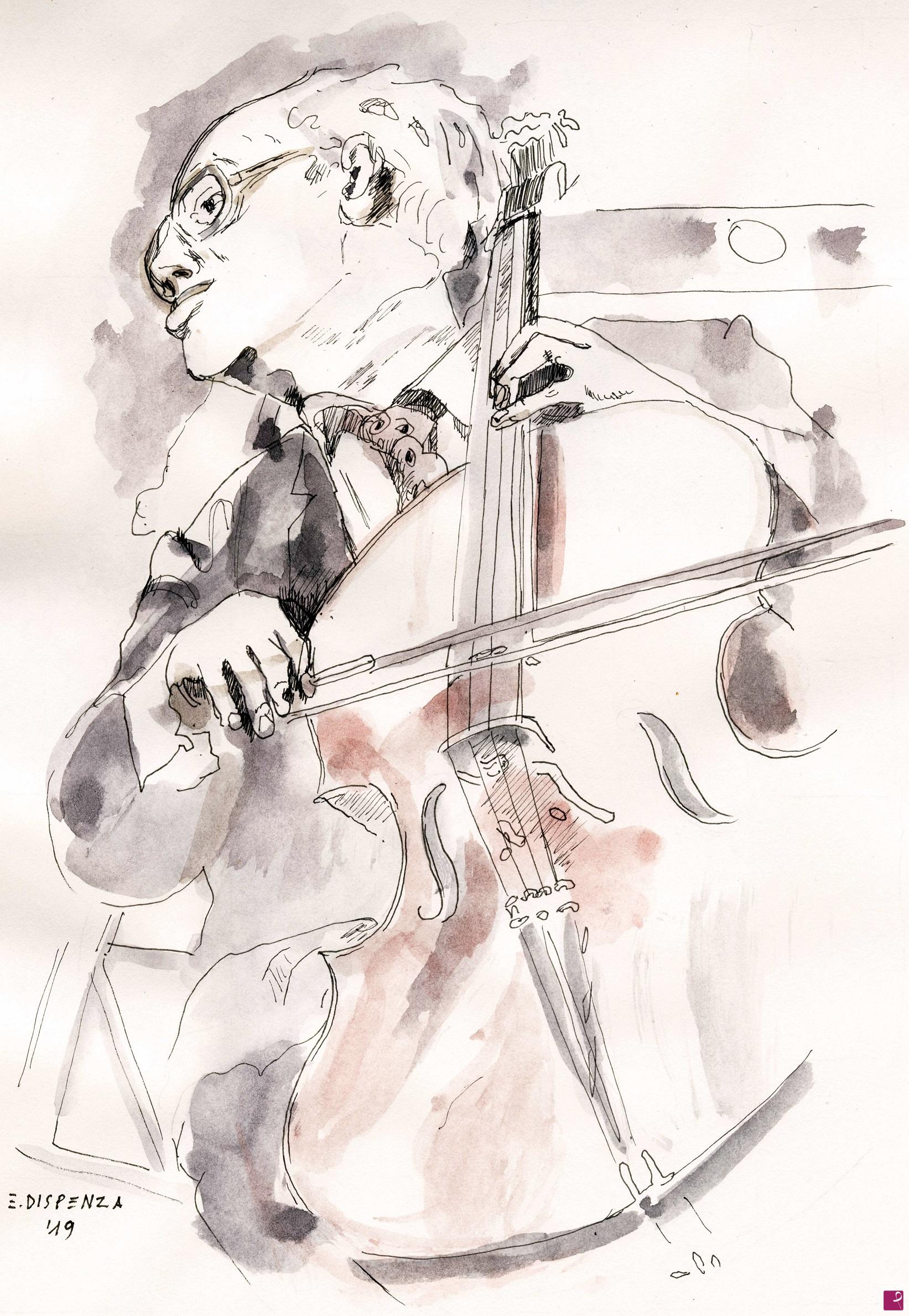 quadri in vendita online - 391. - Il violoncellista (Der Cellist), 2019