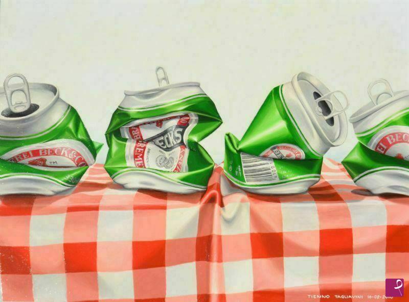 quadri in vendita online - 4 Beck's senza birra in corpo